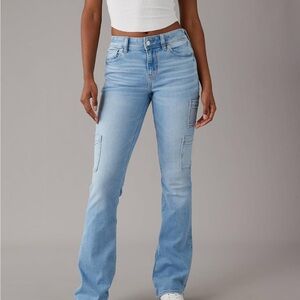 American Eagle Outfitters Light Blue Flare Jeans